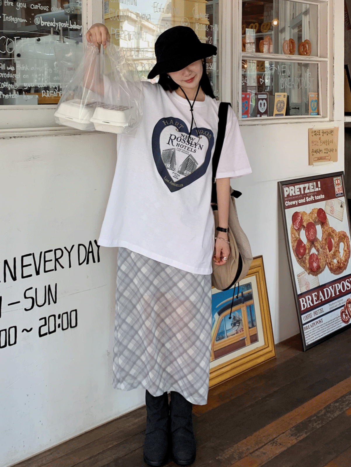 [24시간 new 5% 할인] rosemary check skirt (2color)